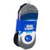 Wholesale - 6pk LADIES BLK/WHT BUDWEISER LINERS SIZE 9-11 C/P 60, UPC: 194382057032
